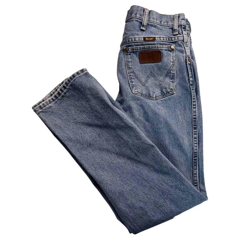 Wrangler 36MWZ Cowboy Cut Slim Fit Jeans Mens 31x34 Medium Wash Denim Western